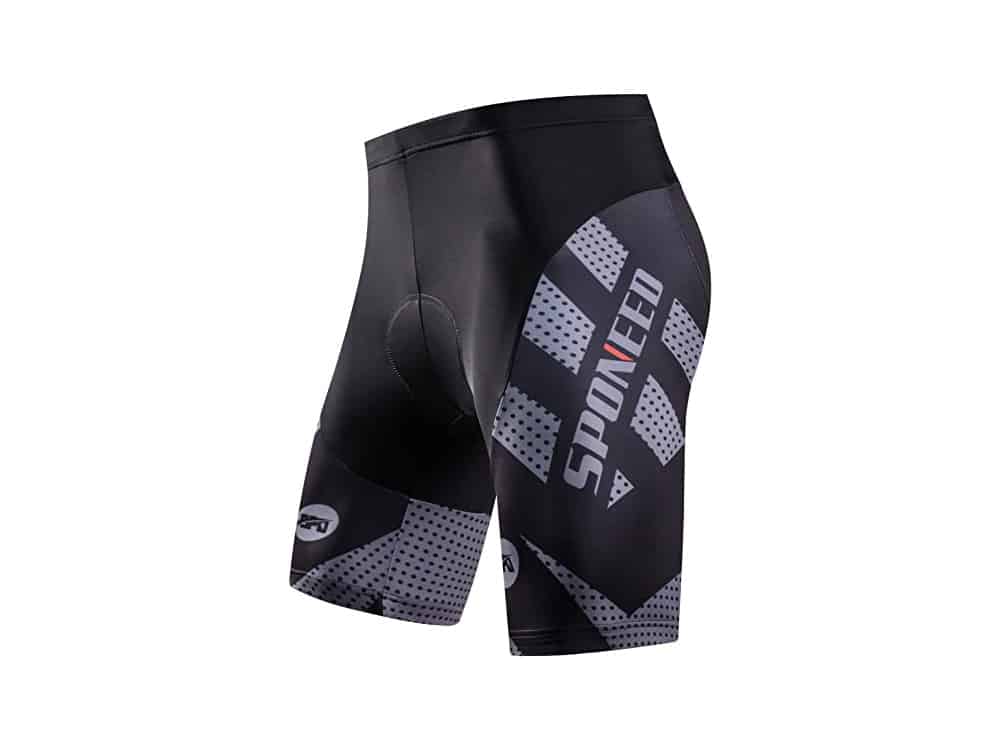 sponeed Men's Cycling Shorts Padded Bicycle Riding Pants Bike Biking Clothes Cycle Wear Tights