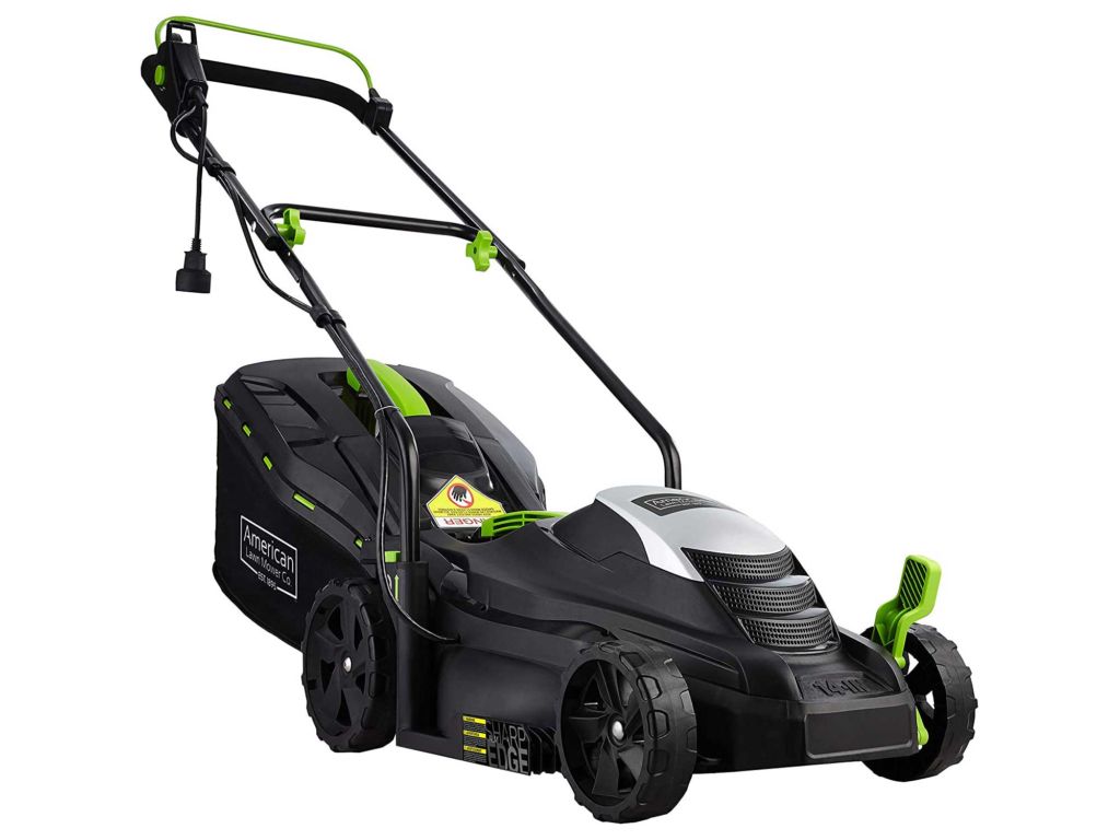 American Lawn Mower Company 50514 14-Inch 11-Amp Corded Electric Lawn Mower, Black