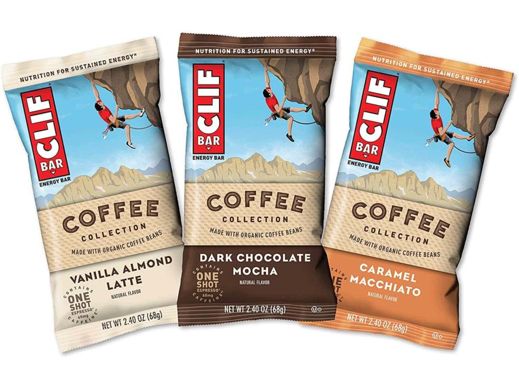 CLIF BARS with 1 Shot of Espresso - Energy Bars - Coffee Collection Variety Pack - 65Mg of Caffeine Per Bar - Made with Organic Oats - Plant Based Food- Kosher (2.4 Ounce Breakfast Bars, 15 Count)
