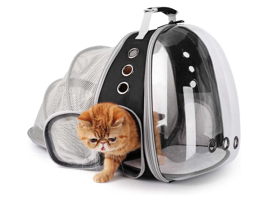 Lollimeow Pet Carrier Backpack, Bubble Backpack Carrier, Cats and Puppies, Airline-Approved, Designed for Travel, Hiking, Walking & Outdoor Use