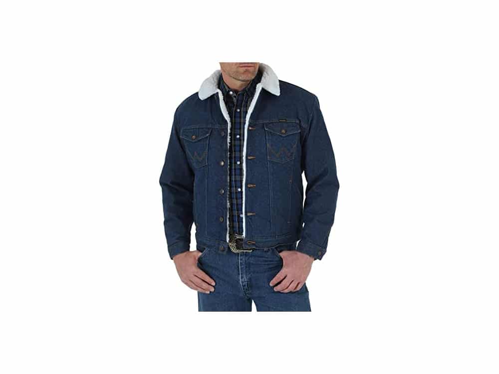 Wrangler Men's Western Style Lined Denim Jacket
