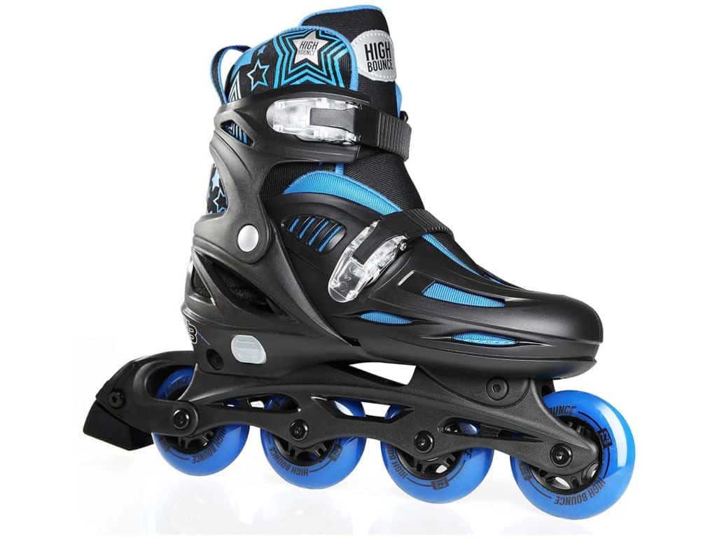 High Bounce Adjustable Inline Skates for Kids and Adults - Outdoor Roller Skates for Girls and Boys, Men and Women