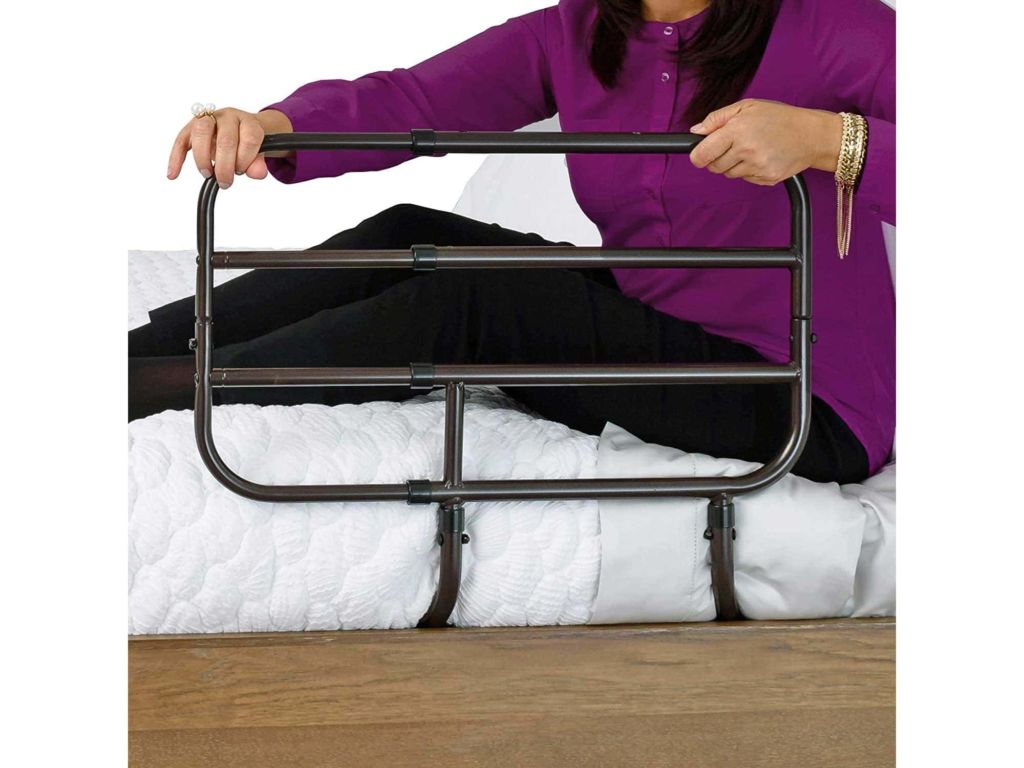 Able Life Bedside Extend-A-Rail, Adjustable Senior Bed Safety Rail and Bedside Standing Assist Grab Bar