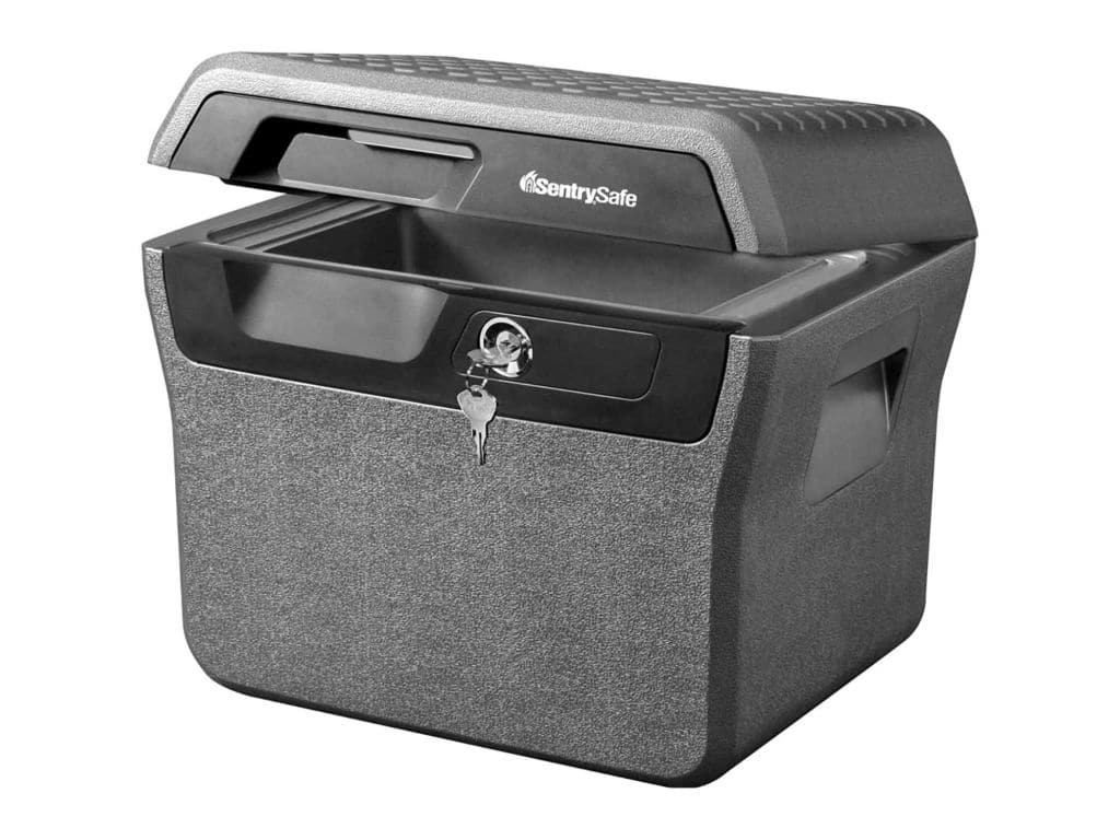 SentrySafe FHW40100 Fireproof Waterproof Box with Key Lock, 0.66 cu. Ft