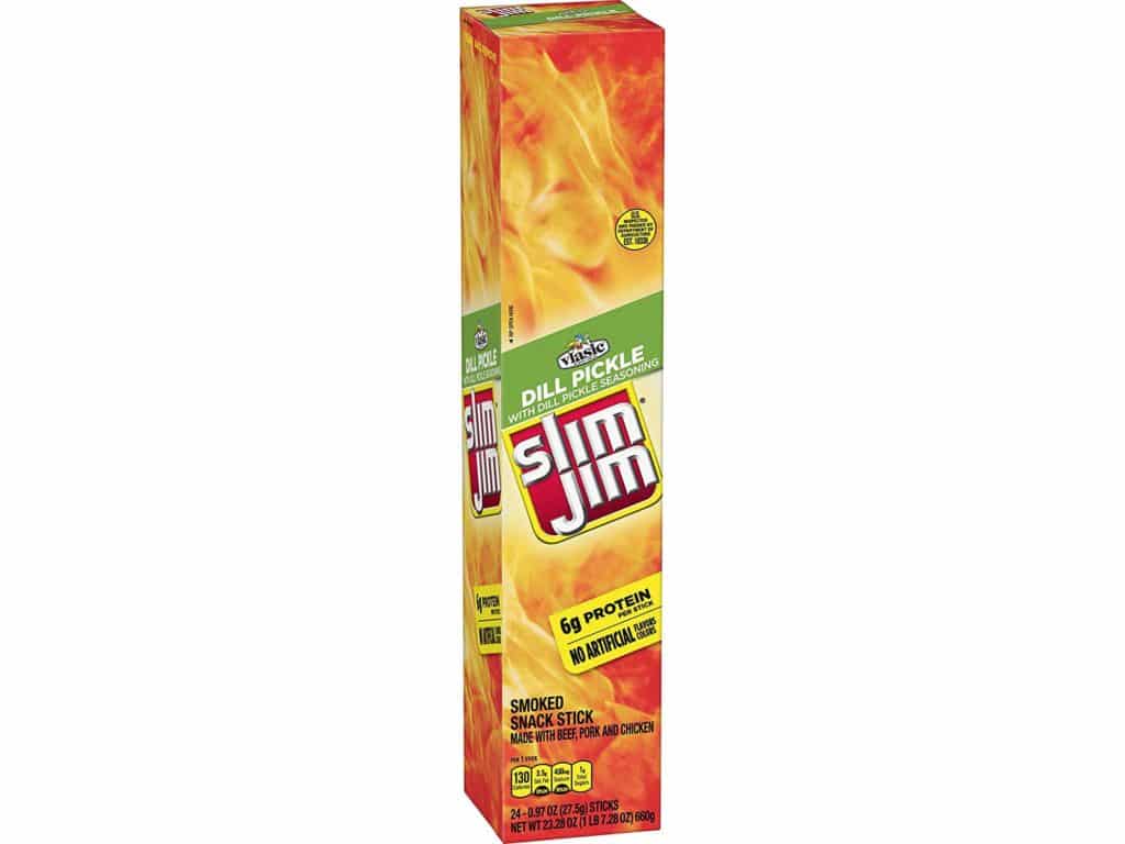 Slim Jim Giant Dill Pickle Smoked Meat Snack Sticks, 0.97 oz. 24-Count