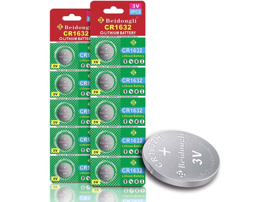 CR1632 3 Volt Lithium Coin Cell Battery (10 Batteries)【5-Years Warranty】