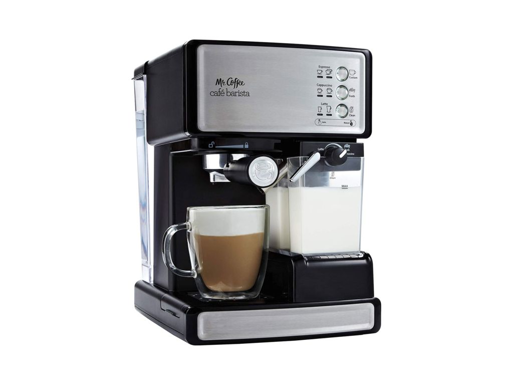 Mr. Coffee Espresso and Cappuccino Maker | Café Barista , Silver