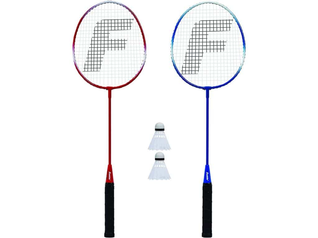Franklin Sports 2 Player Badminton Replacement Set - 2 Badminton Racquets and 2 Shuttlecocks - Adults and Kids Backyard Game