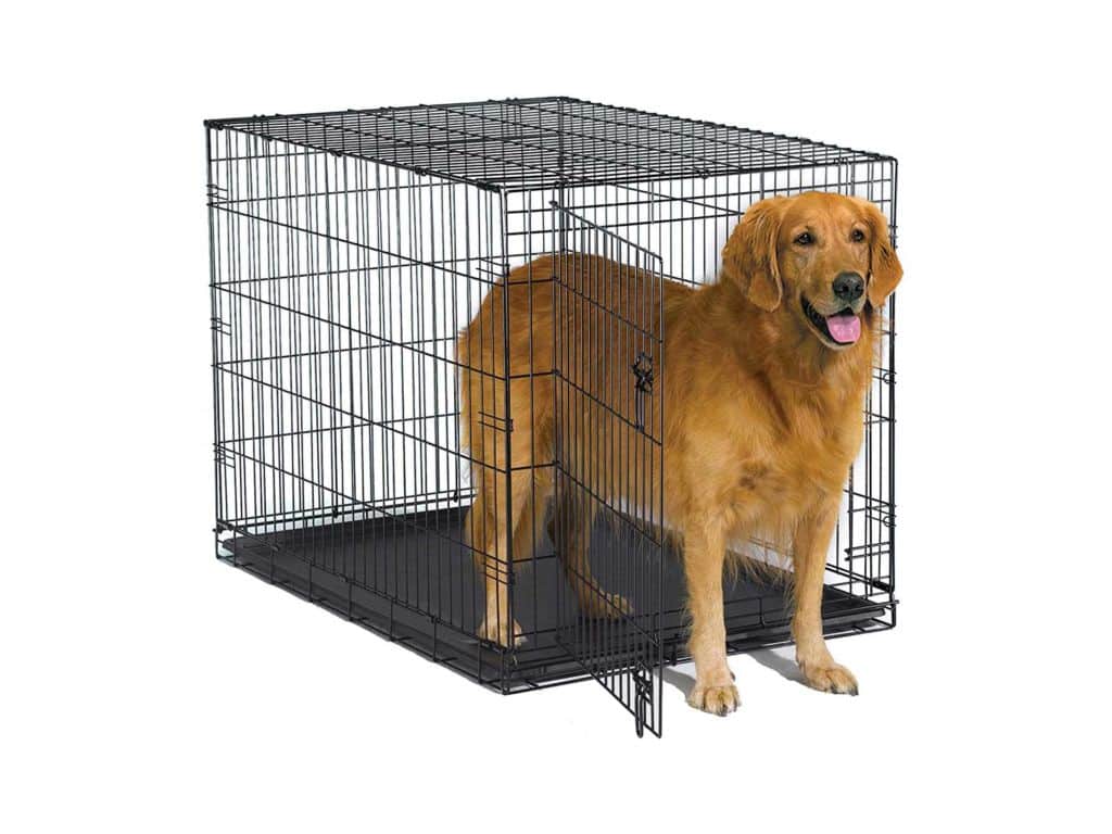 New World Pet Products Folding Metal Dog Crate; Single Door & Double Door Dog Crates