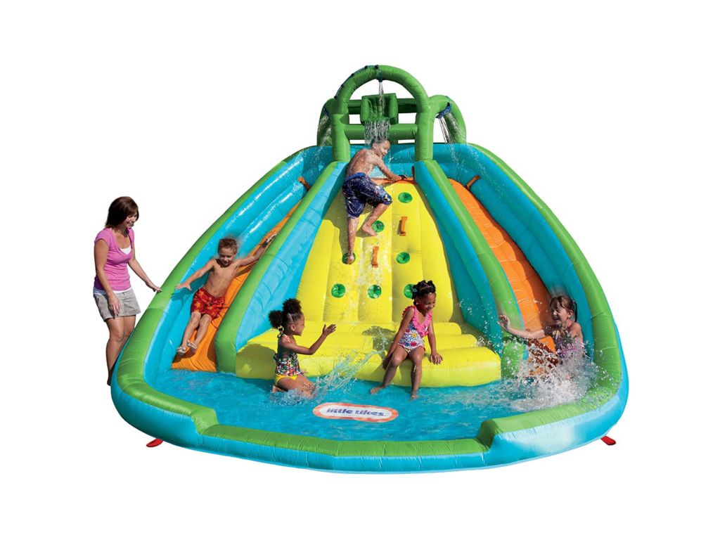 Little Tikes Rocky Mountain River Race Inflatable Slide Bouncer Multicolor, 161.00''L x 169.00''W x 103.00''H — Weight: 50.00lbs.
