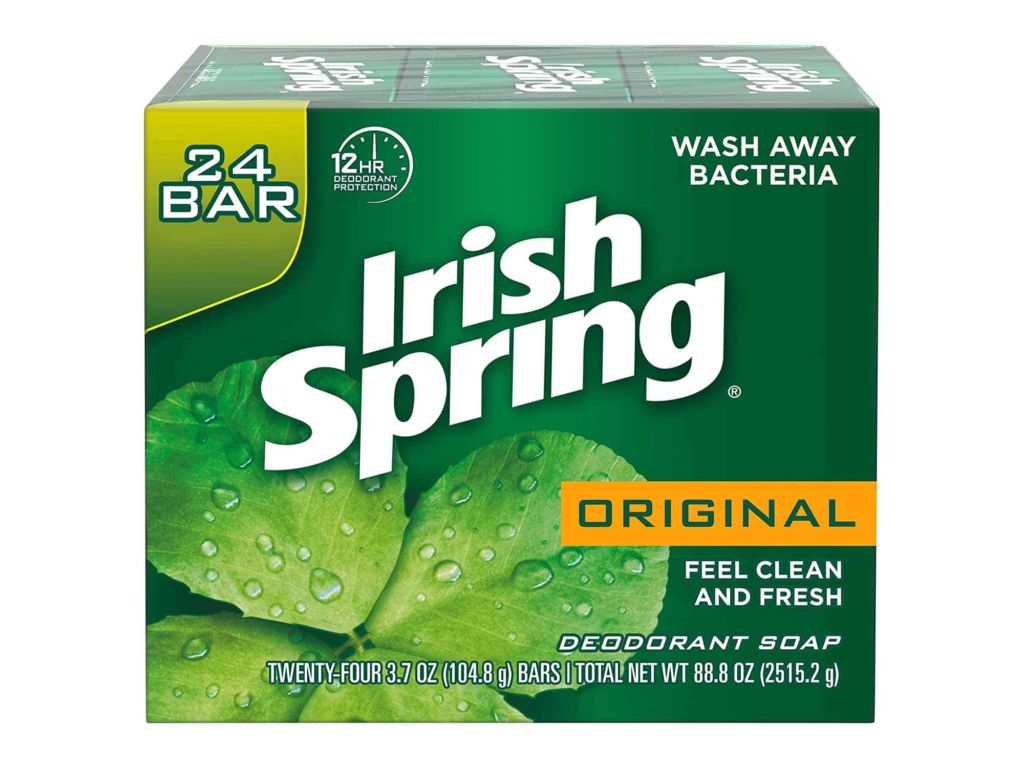 Irish Spring Men's Deodorant Soap Bar, Original Scent - 3.7 ounces (24 Count)