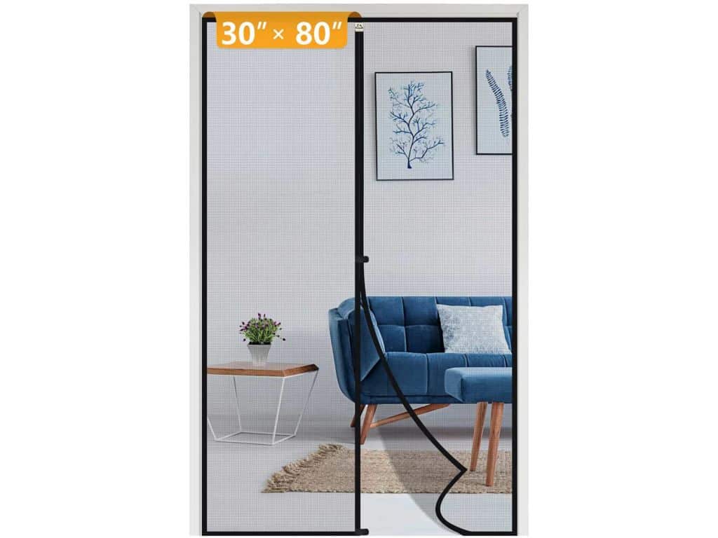 Yotache Magnetic Screen Door Fits Door Size 32 Inch, yotache High Density Mosquito Mesh for Door Size 32"W x 80"H Keep Out Insect Fly