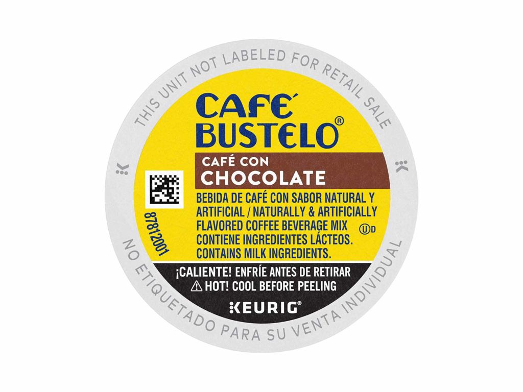 Café Bustelo Café con Chocolate Flavored Espresso Style Coffee, 10 Keurig K-Cup Pods