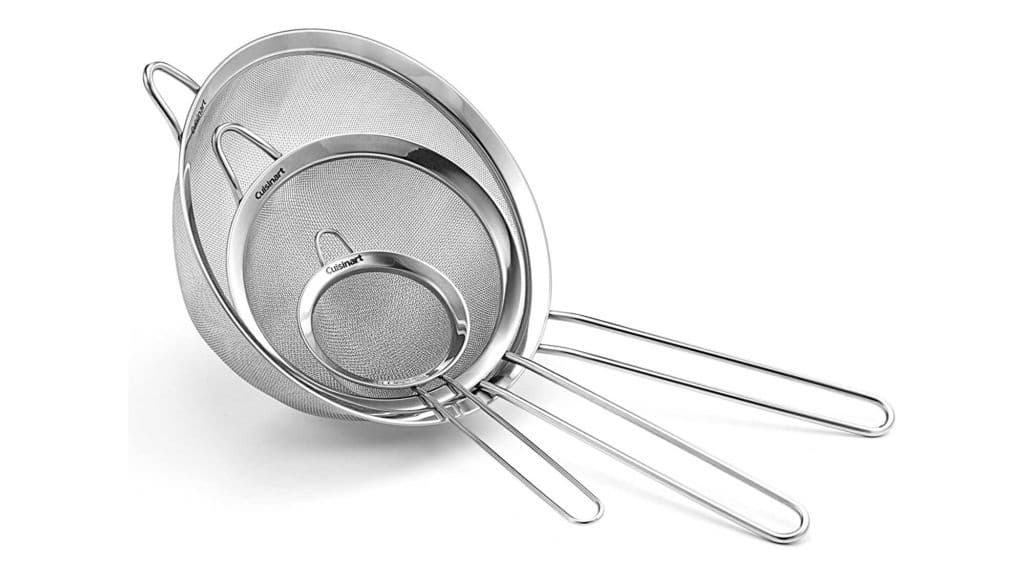 Cuisinart Set of 3 Fine Mesh Stainless Steel Strainers