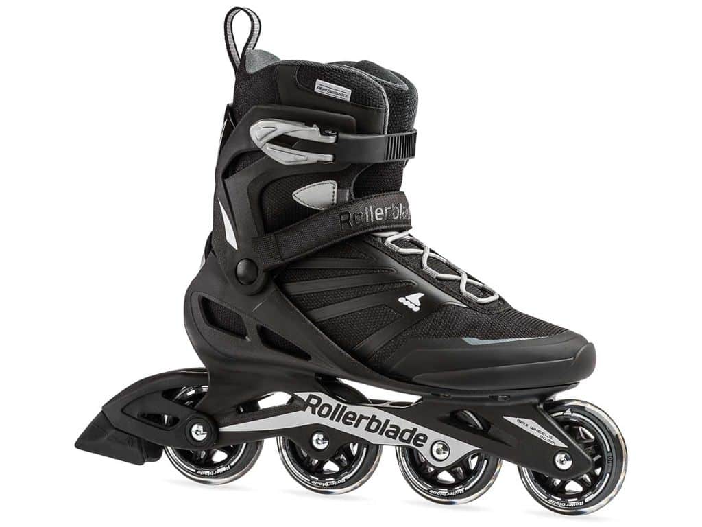 Rollerblade Zetrablade Men's Adult Fitness Inline Skate, Black and Silver, Performance Inline Skates