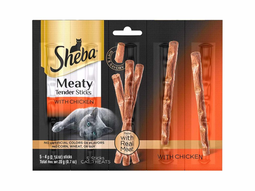 Sheba Meaty Tender Sticks Cat Treats, Pack of 10