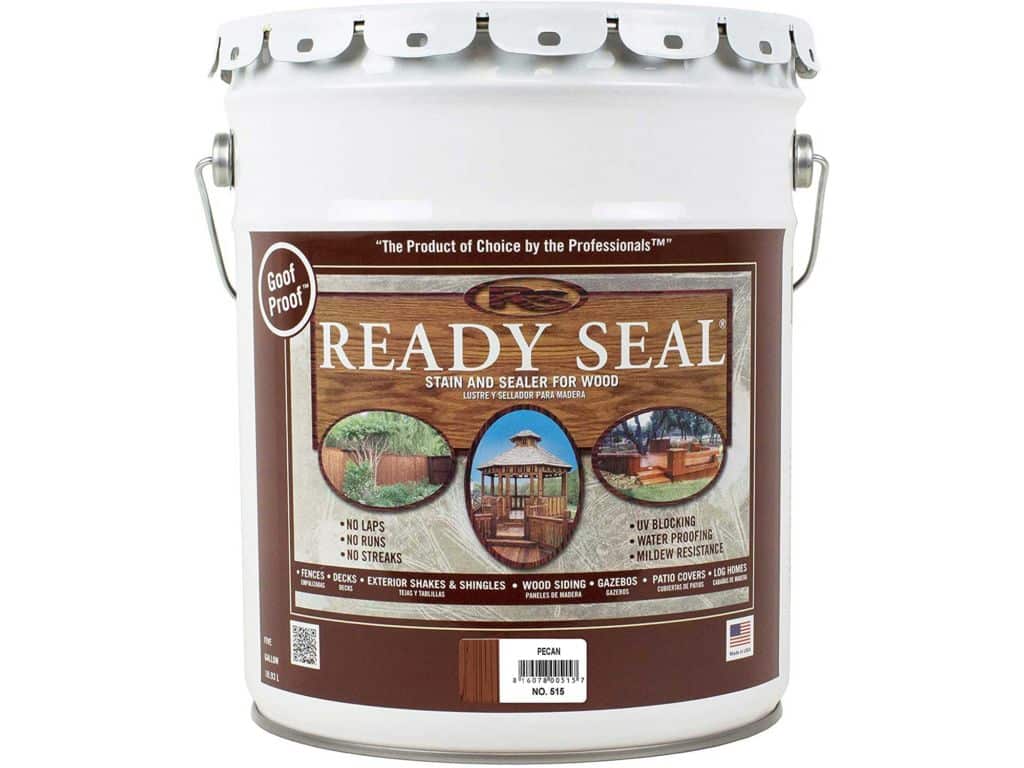 Ready Seal 515 5-Gallon Pail Pecan Exterior Wood Stain and Sealer