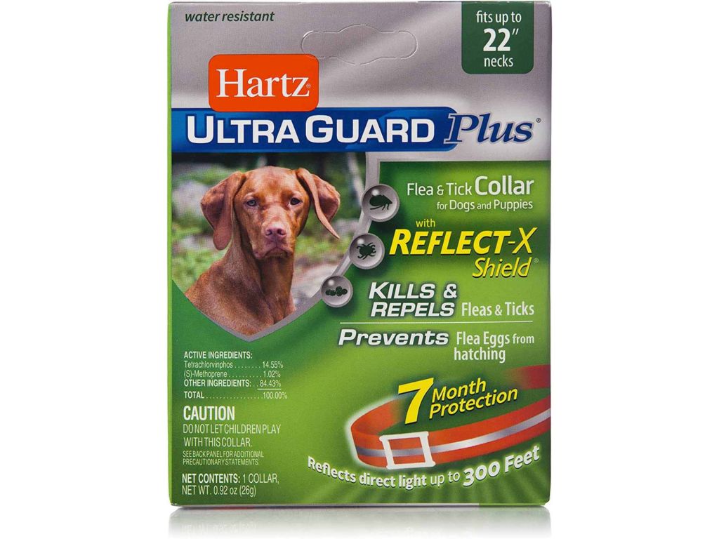 Hartz UltraGuard Plus Reflective Orange Flea & Tick Collar for Dogs and Puppies