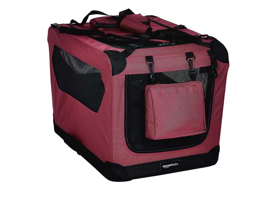 Amazon Basics Premium Folding Portable Soft Pet Dog Crate Carrier Kennel
