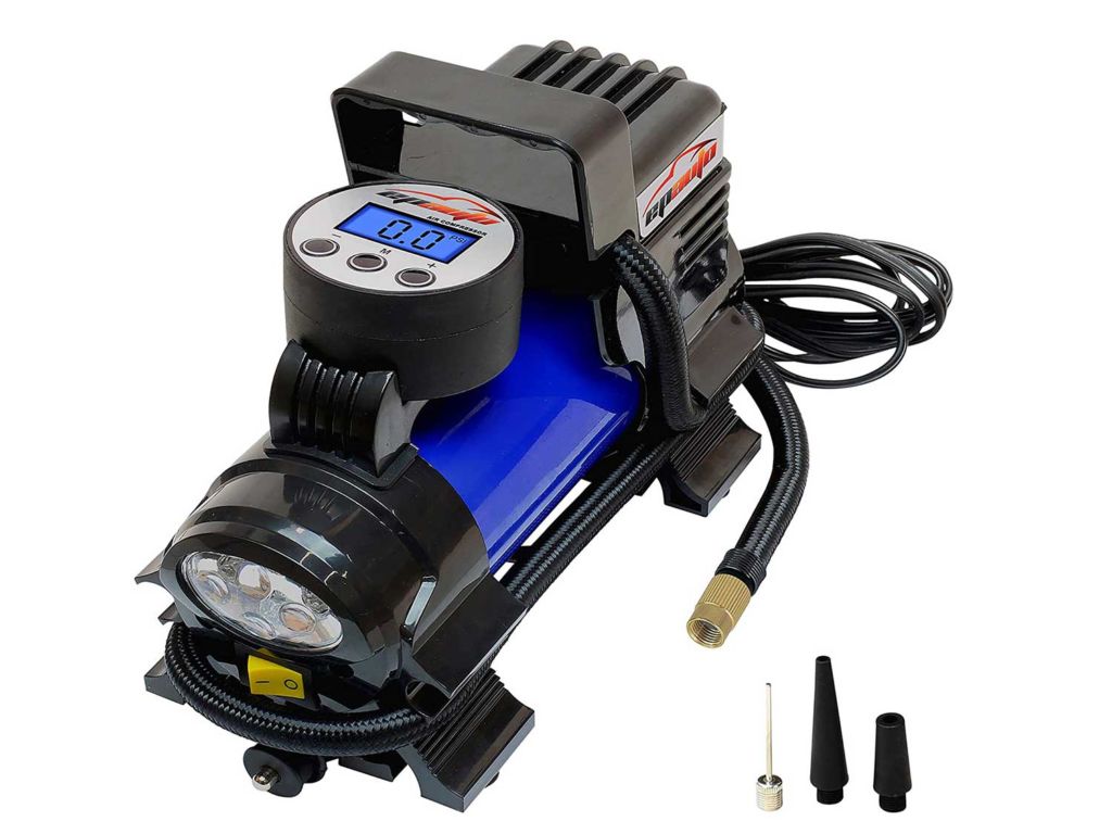 EPAuto 12V DC Portable Air Compressor Pump, Digital Tire Inflator