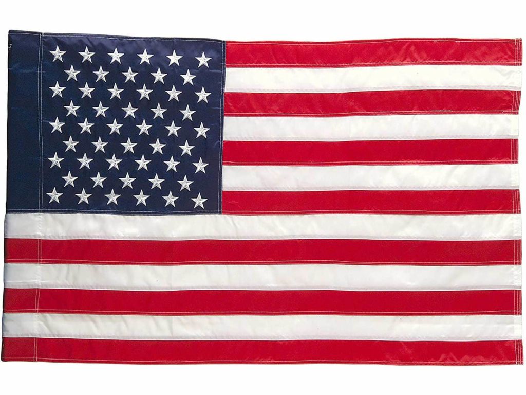 Evergreen Flag American Flag