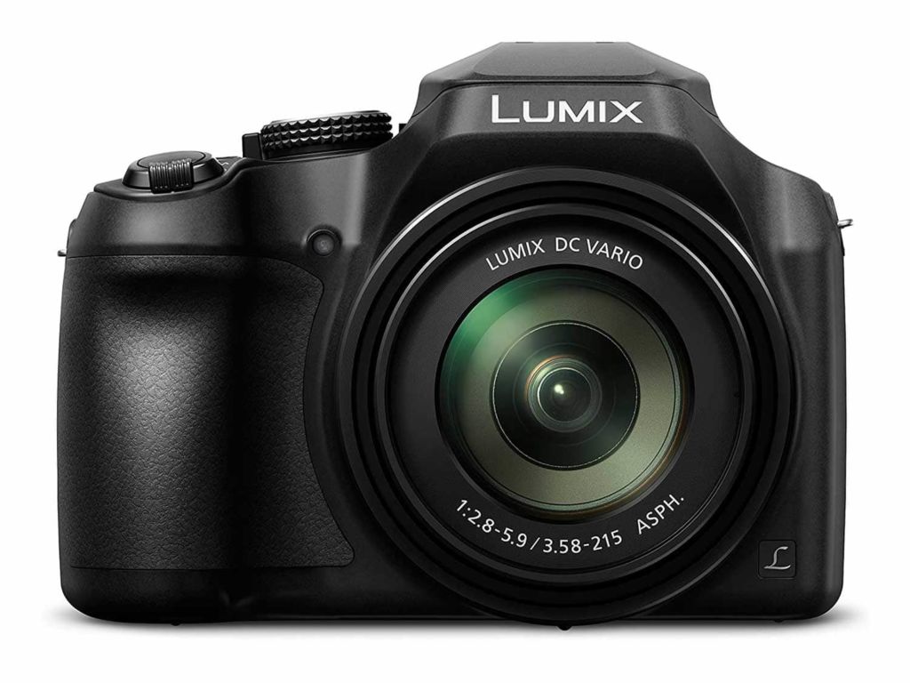 Panasonic LUMIX FZ80 4K Digital Camera, 18.1 Megapixel Video Camera, 60X Zoom DC VARIO 20-1200mm Lens, F2.8-5.9 Aperture, Power O.I.S. Stabilization, Touch Enabled 3-Inch LCD, Wi-Fi, DC-FZ80K (Black)