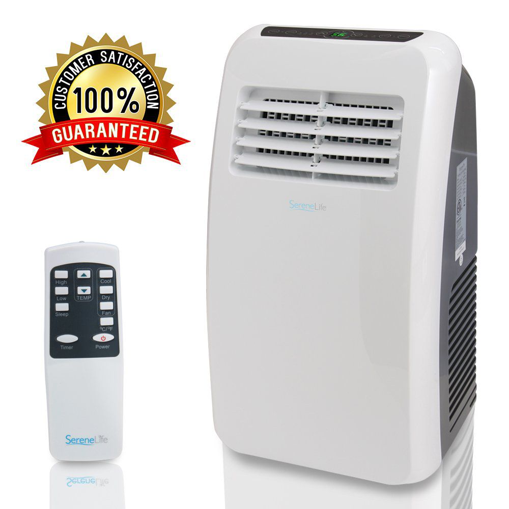 SereneLife SLPAC8 8,000 BTU Portable Air Conditioner, 3-in-1 Floor AC Unit with Built-in Dehumidifier