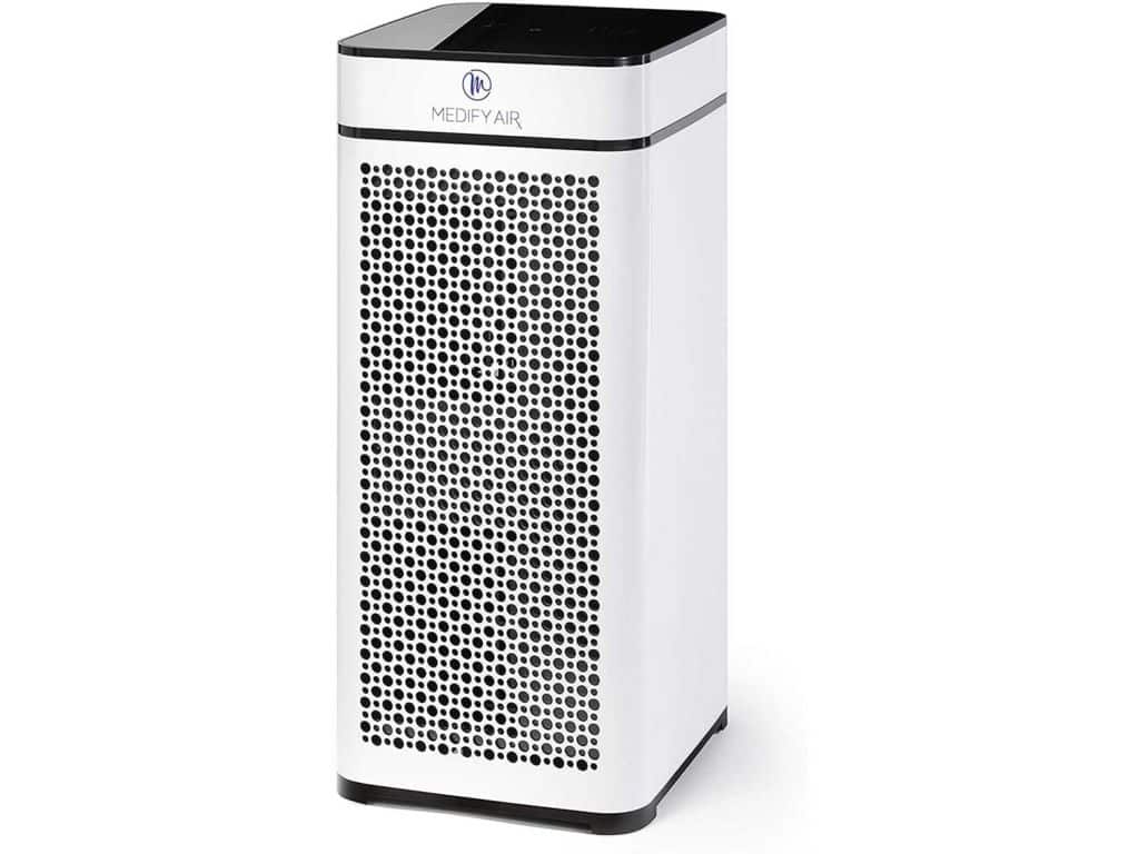 Medify Air MA-40-W V2.0 Air Purifier with H13 HEPA filter - a higher grade of HEPA for 840 Sq. Ft. Air Purifier, 99.9% | Modern Design - White