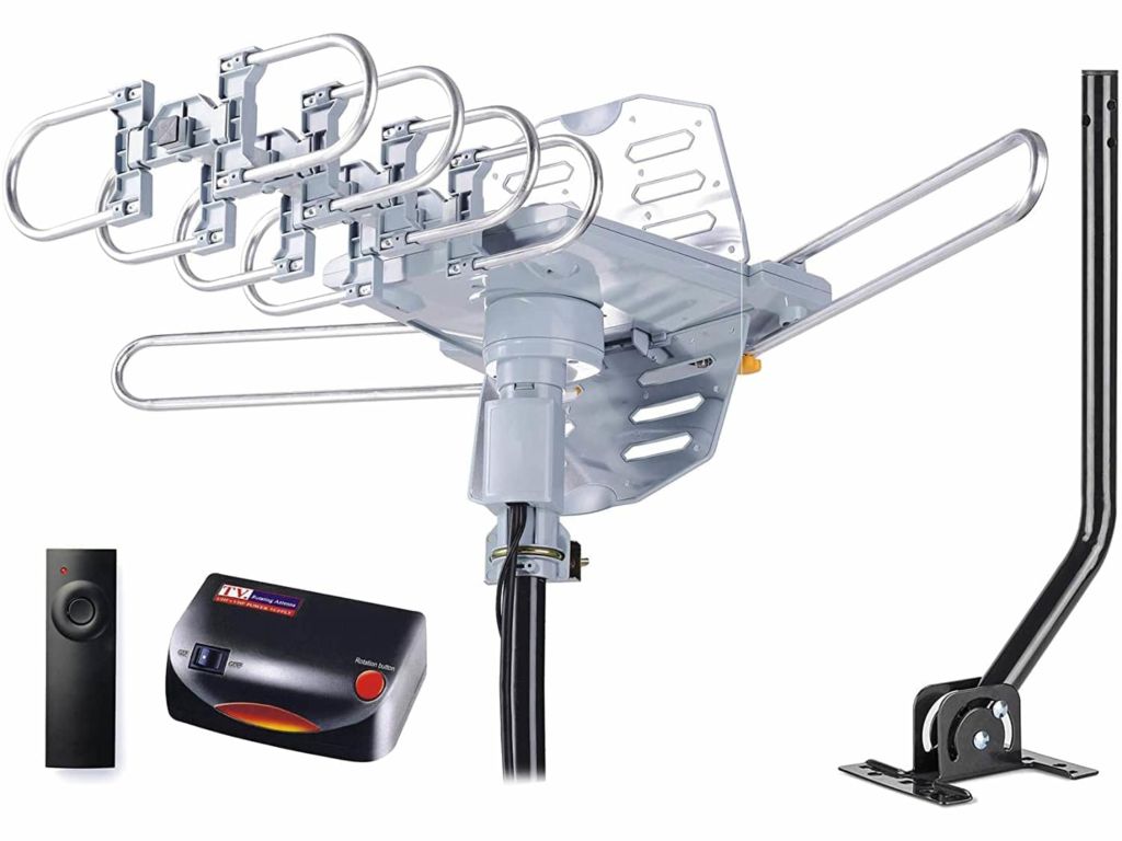 HDTV Amplified Digital Outdoor Antenna with Mounting Pole and Cable from Pingbingding