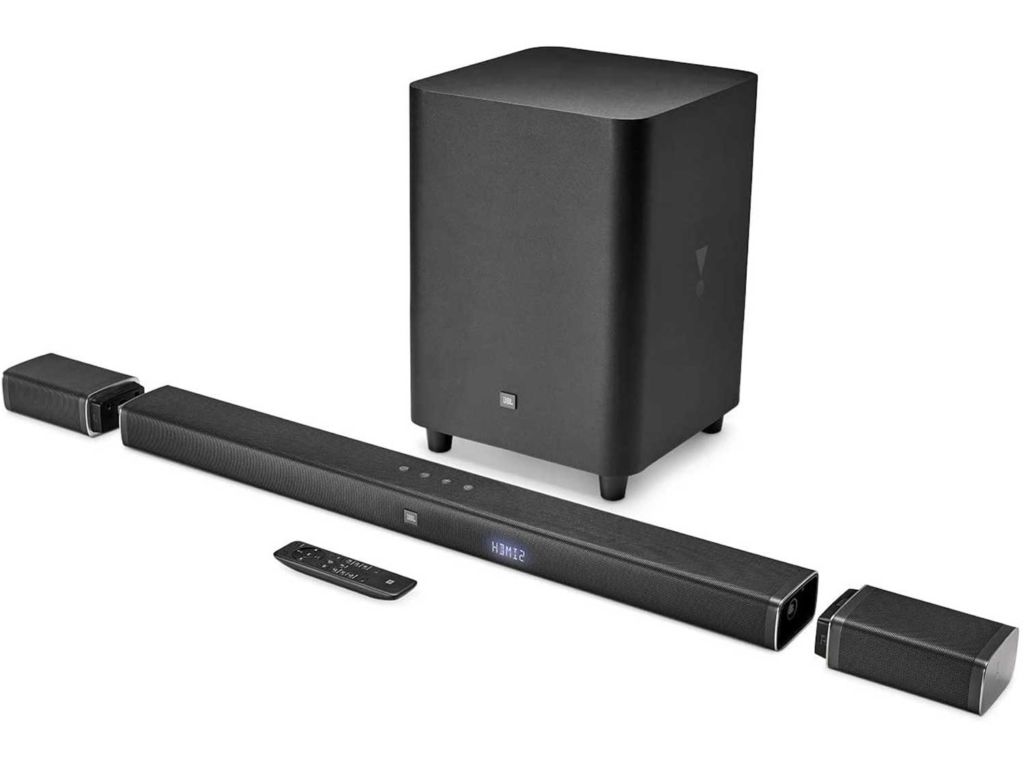 JBL Bar 5.1 4K Ultra HD 5.1-Channel Soundbar with True Wireless Surround Speakers, Black