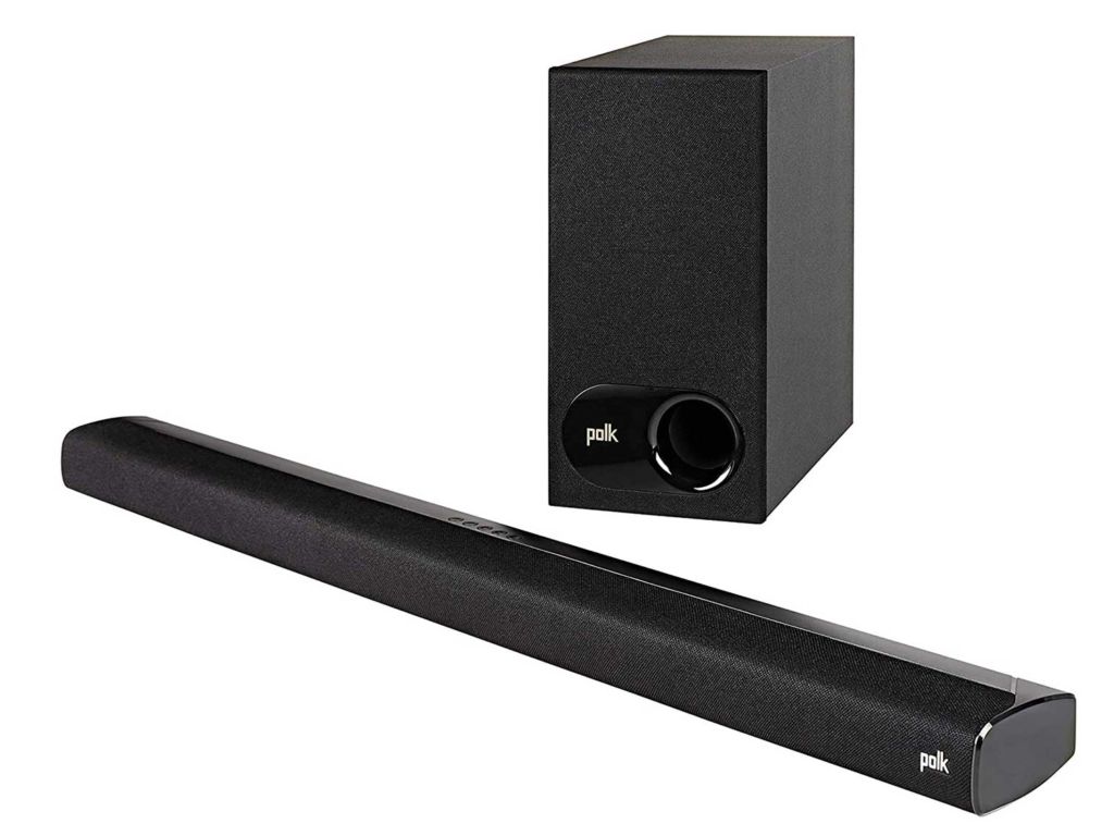 Polk Audio AM6214-A Signa S2 Ultra-Slim TV Sound Bar | Works with 4K & HD TVs | Wireless Subwoofer | Includes HDMI & Optical Cables | Bluetooth Enabled, Black