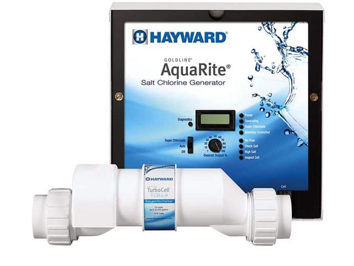 Hayward Goldline AQR9 AquaRite Electronic Salt Chlorination System for In-Ground Pools , 25,000-Gallon Cell by Hayward