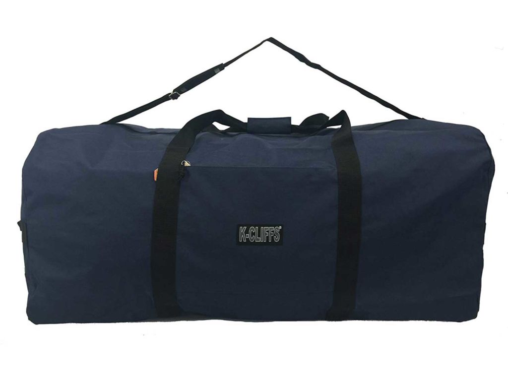 Heavy Duty Cargo Duffel Large Sport Gear Drum Set Equipment Hardware Travel Bag Rooftop Rack Bag (42" x 20" x 20", Navy)