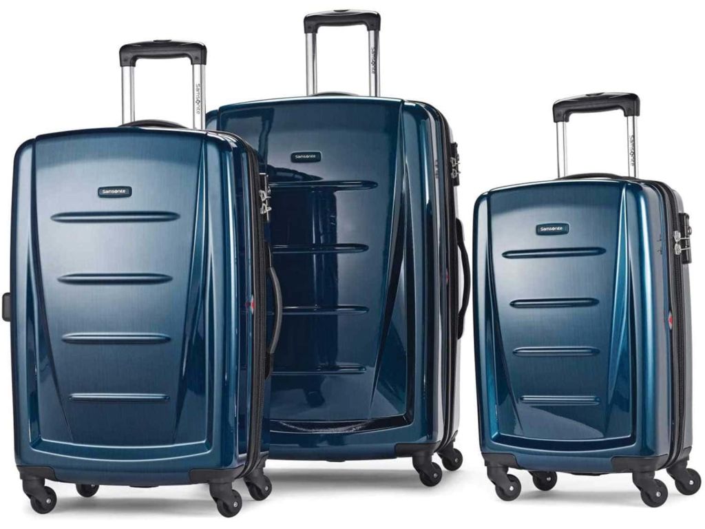 Samsonite Winfield 2 Hardside Expandable Luggage with Spinner Wheels, Deep Blue, 3-Piece Set (20/24/28)