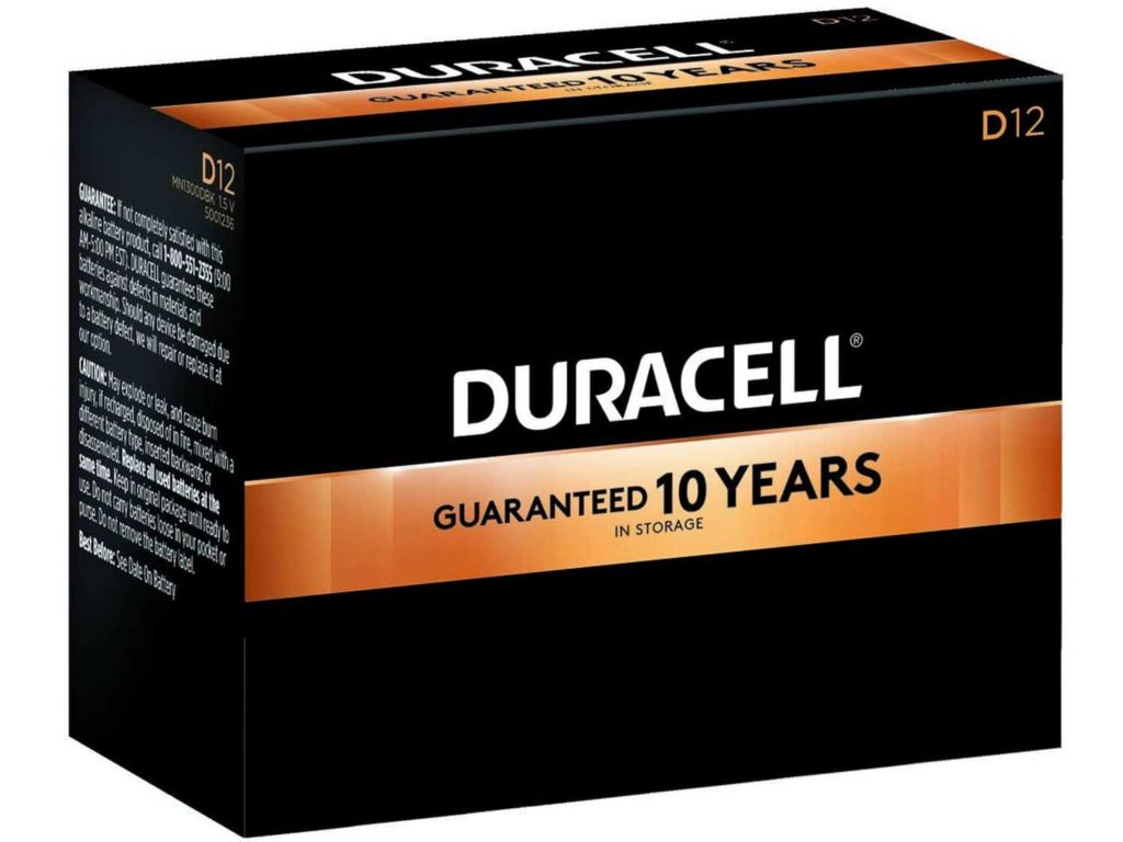 Duracell - CopperTop D Alkaline Batteries with recloseable package - long lasting, all-purpose D battery for household and business - Pack of 12