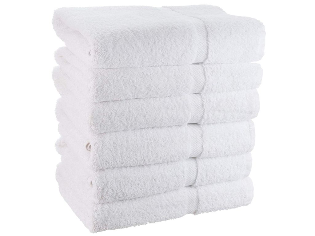 White Cotton Bath Towels