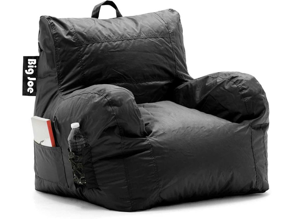 Big Joe Dorm Bean Bag Chair, Stretch Limo Black