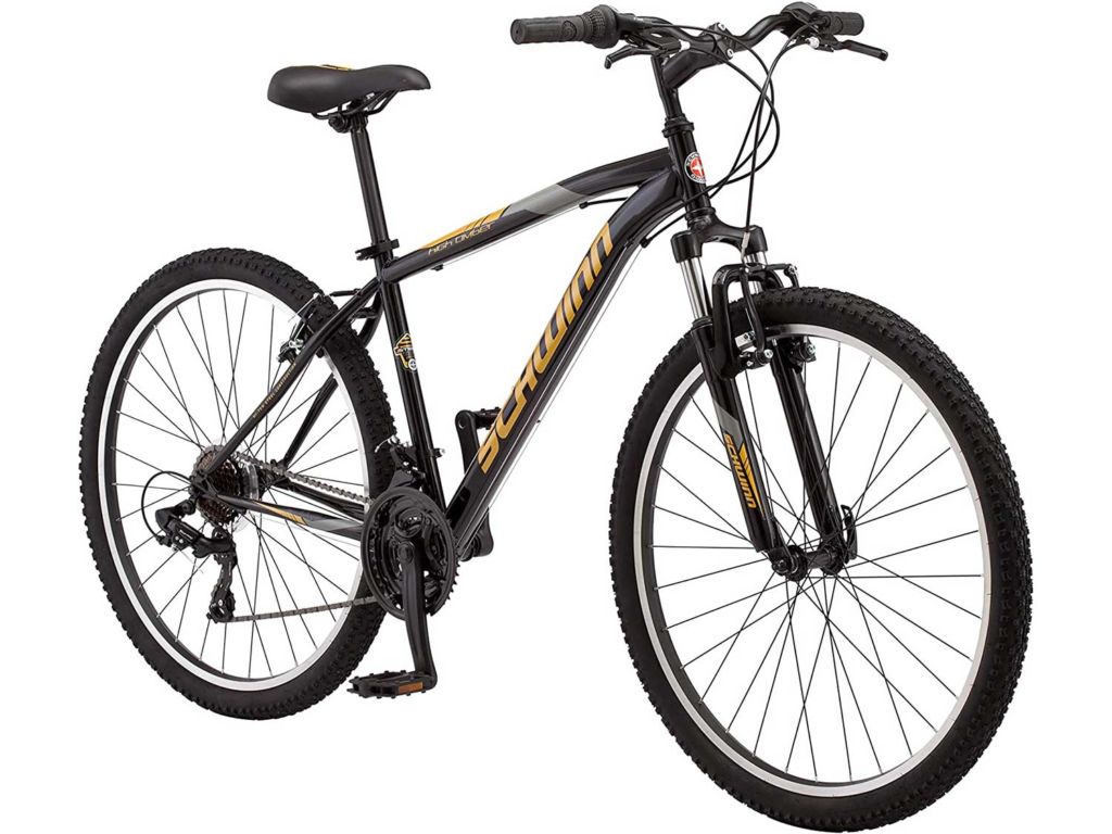 Schwinn High Timber Youth and Adult Mountain Bike, Aluminum and Steel Frame Options, 7-21 Speeds Options, 24-29-Inch Wheels, Multiple Colors