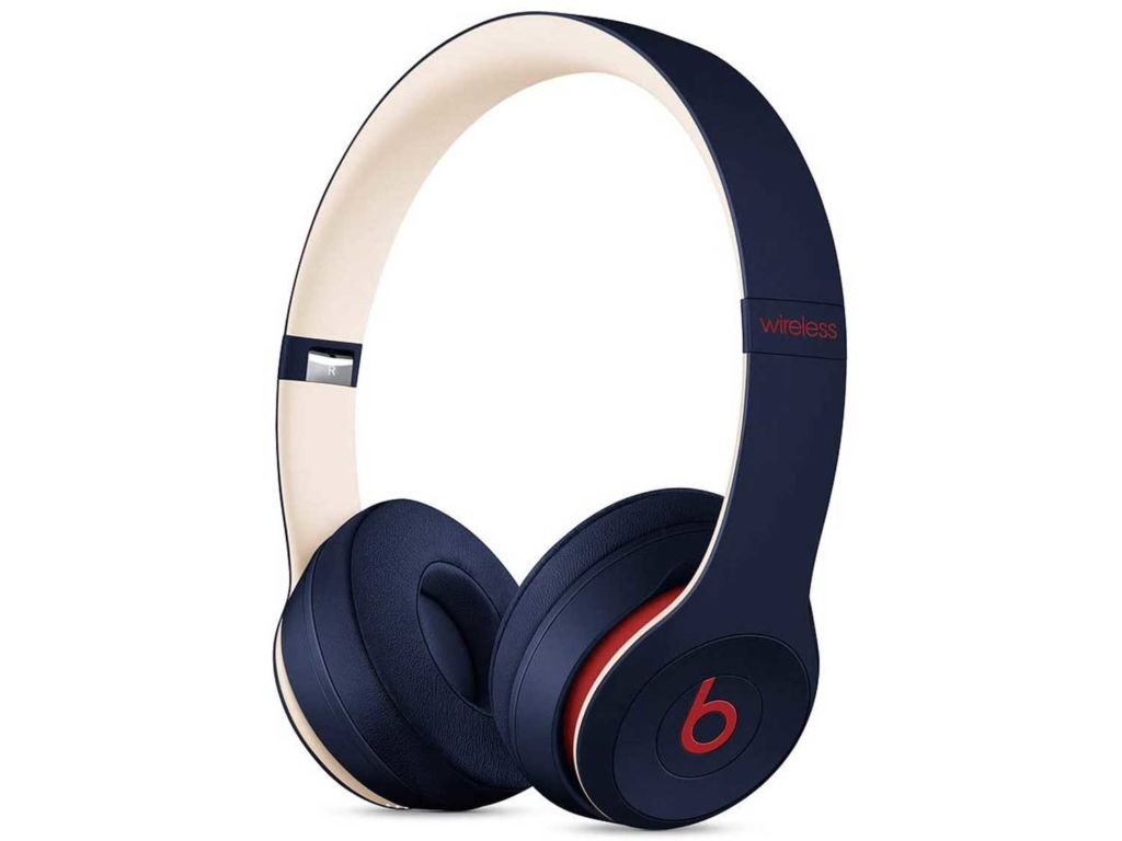 Beats Solo3 Wireless On-Ear Headphones - Apple W1 Headphone Chip, Class 1 Bluetooth, 40 Hours Of Listening Time - Club Navy (Latest Model)