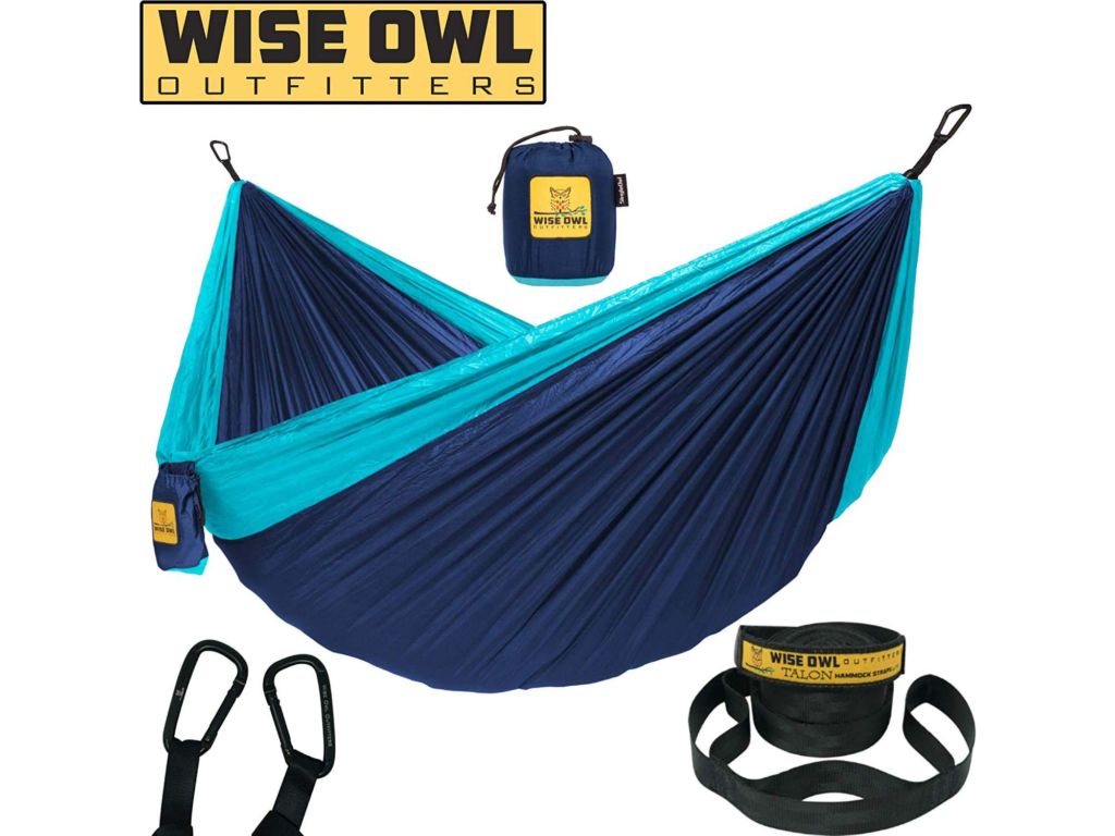 Blue Wise Owl Camping Hammock