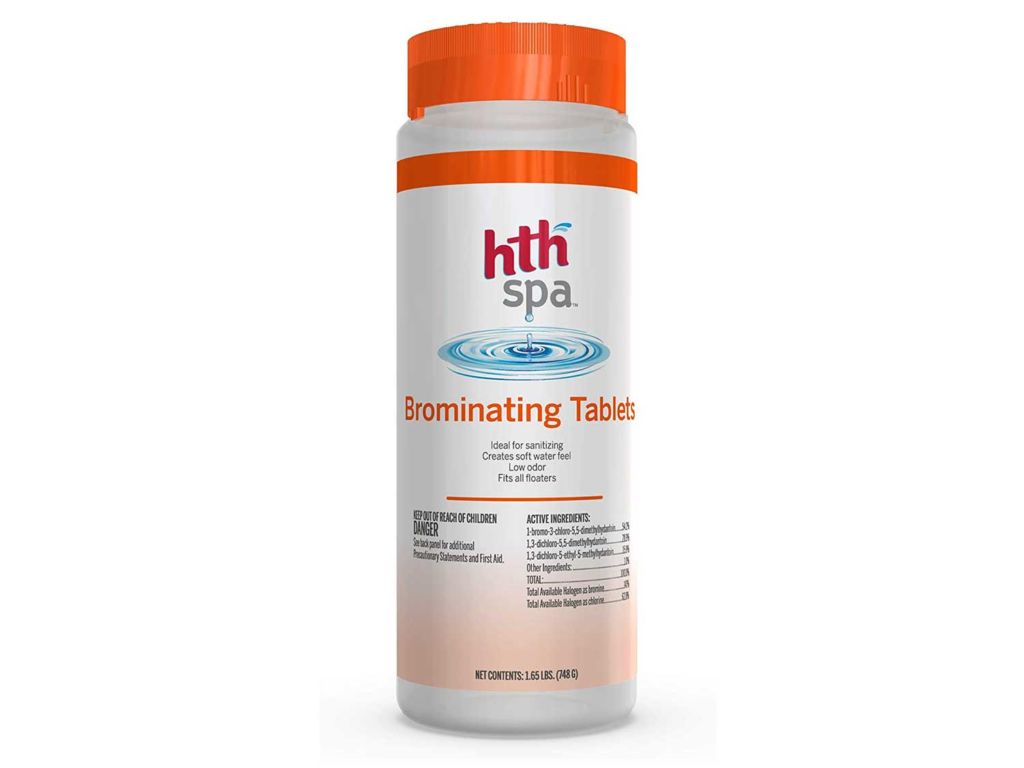 HTH Spa 86104 Brominating Tablets Spa and Hot Tub Sanitizer, 1.65 lbs