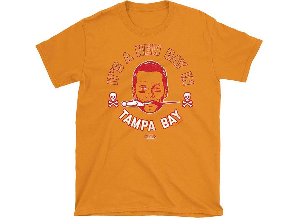Tampa Bay Football Fans. It's a New Day in Tampa Bay Creamsicle T-Shirt (Sm-5X)
