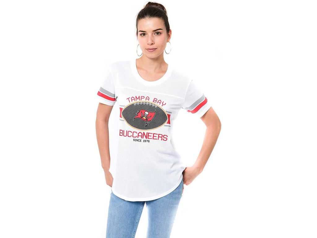 Ultra Game NFL Women's Soft Mesh Jersey Varsity Tee Shirt