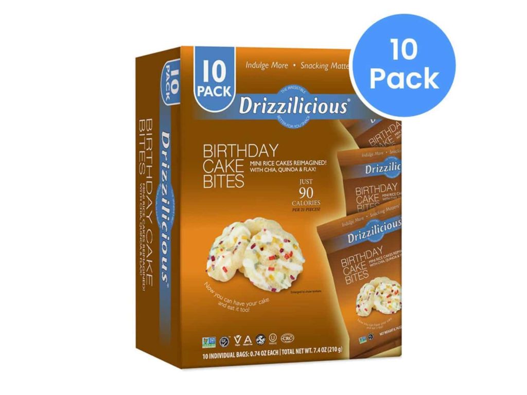 Drizzilicious Birthday Cake Snacks