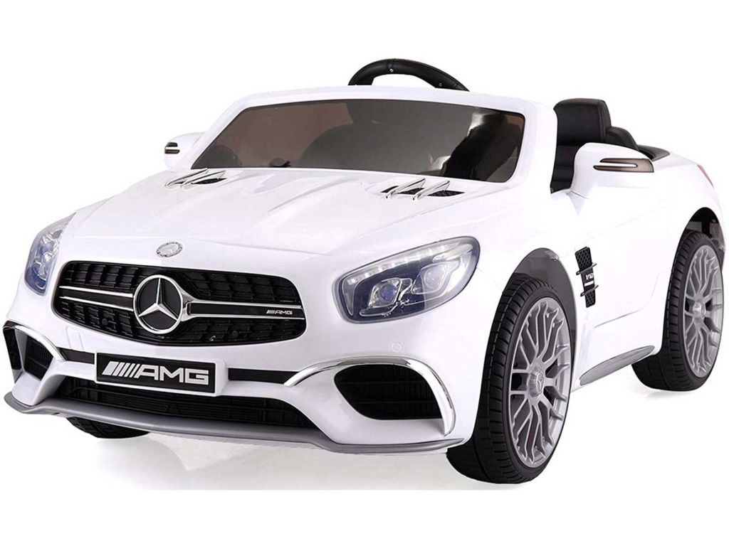 TOBBI Licensed Mercedes Benz 12V Kids Ride On Car with Remote Control MP3 in White