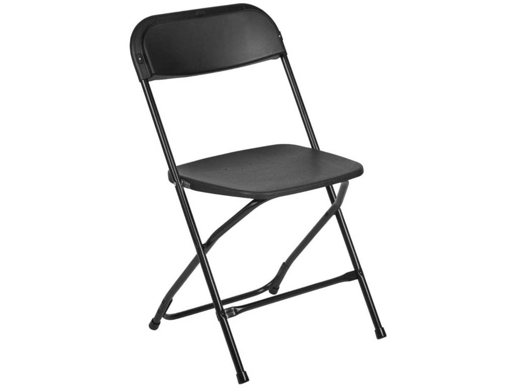 Flash Furniture HERCULES Series 650 lbs capacity Premium Plastic Folding Chair - Black (10 Pack)