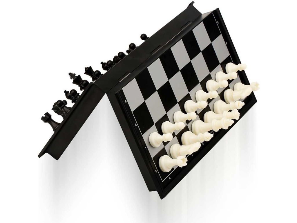 QuadPro Magnetic Travel Chess Set with Folding Chess Board Educational Toys for Kids and Adults