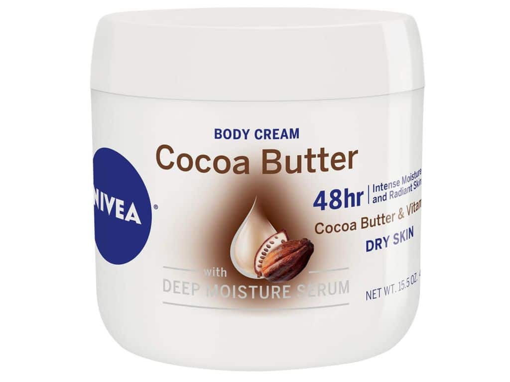 NIVEA Cocoa Butter Body Cream with Deep Nourishing Serum, 15.5 Ounce