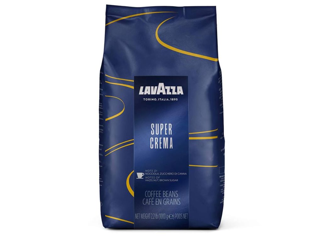 Lavazza Super Crema Whole Bean Coffee Blend, Medium Espresso Roast