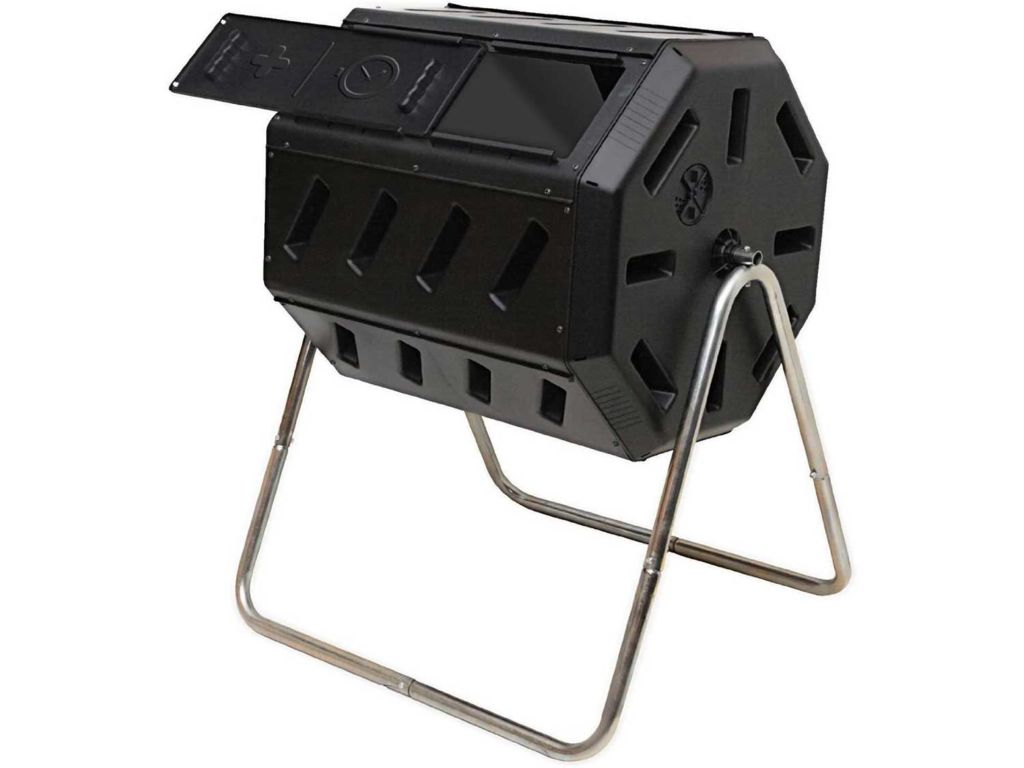 FCMP Outdoor IM4000 Tumbling Composter, 37 gallon, Black